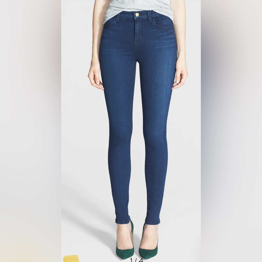 J Brand Maria high rise skinny jeans